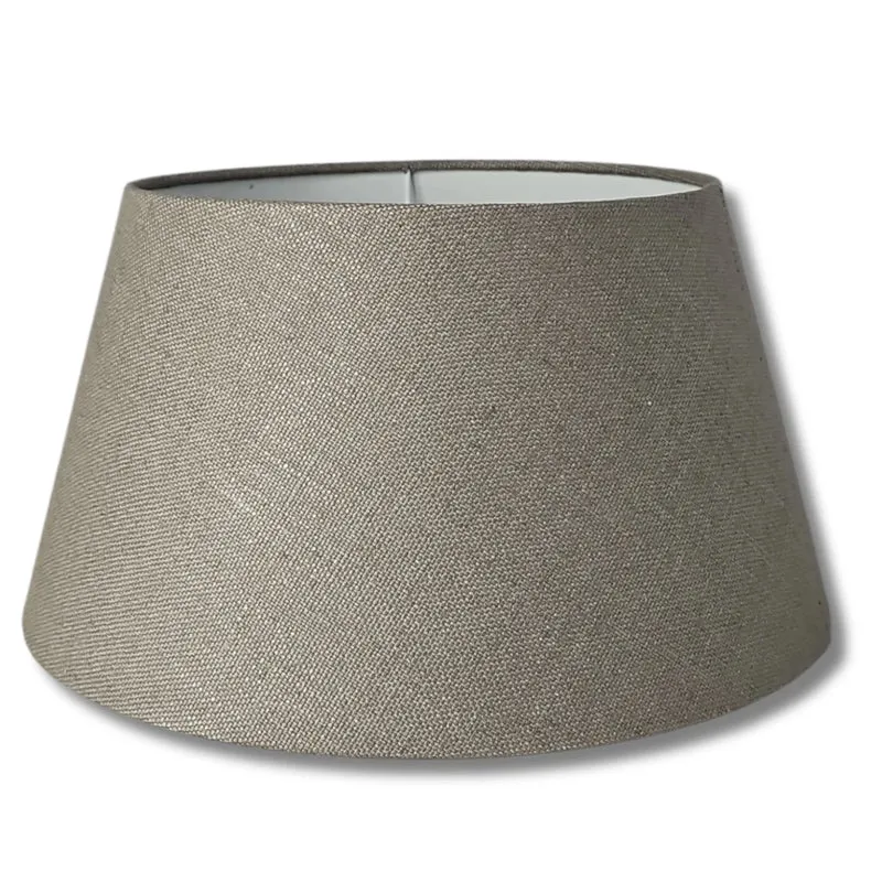 Lampenschirm Taupe – E27, Stoff konisch 35 cm | Light & Living