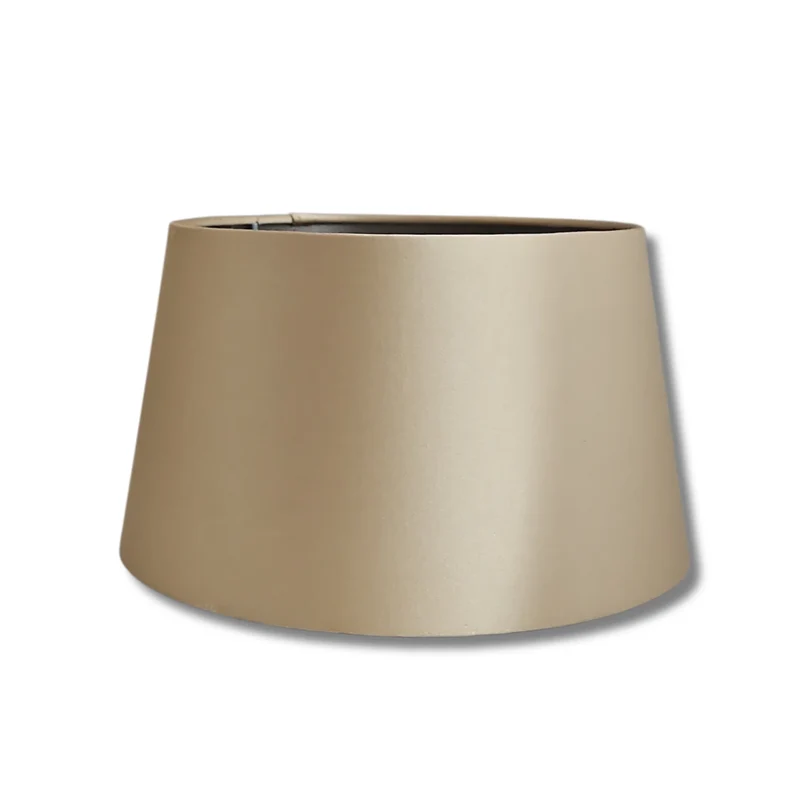 Lampenschirm klein Gold – E27 Stoff konisch 20 cm - Light & Living