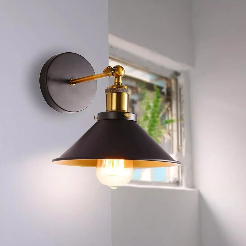 Beleuchtung badezimmer | wandleuchten | Schwarz |Ø22cm~3123