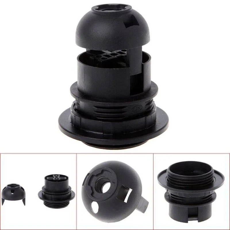 Lampenschirm Lampenfassung Kragenring Adapter Lampenfassung Weiß Schwarz~3105