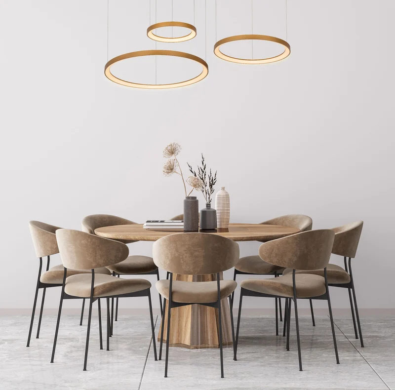 LED-Pendelleuchte Vidal dimmbar Ø 78cm Warmweiß 2700K