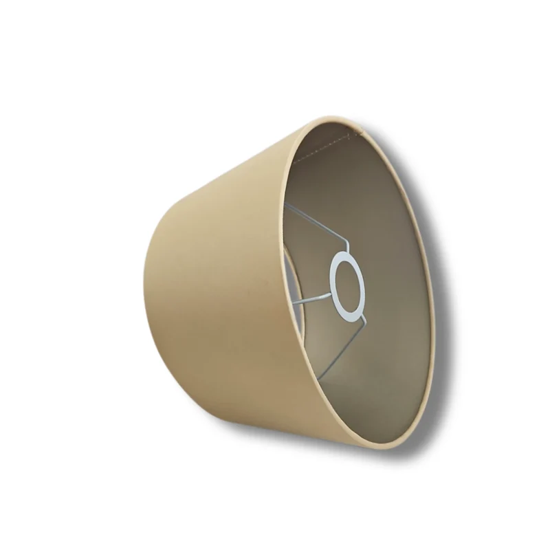 Lampenschirm Gold Stoff, E27, 25 cm | Light & Living