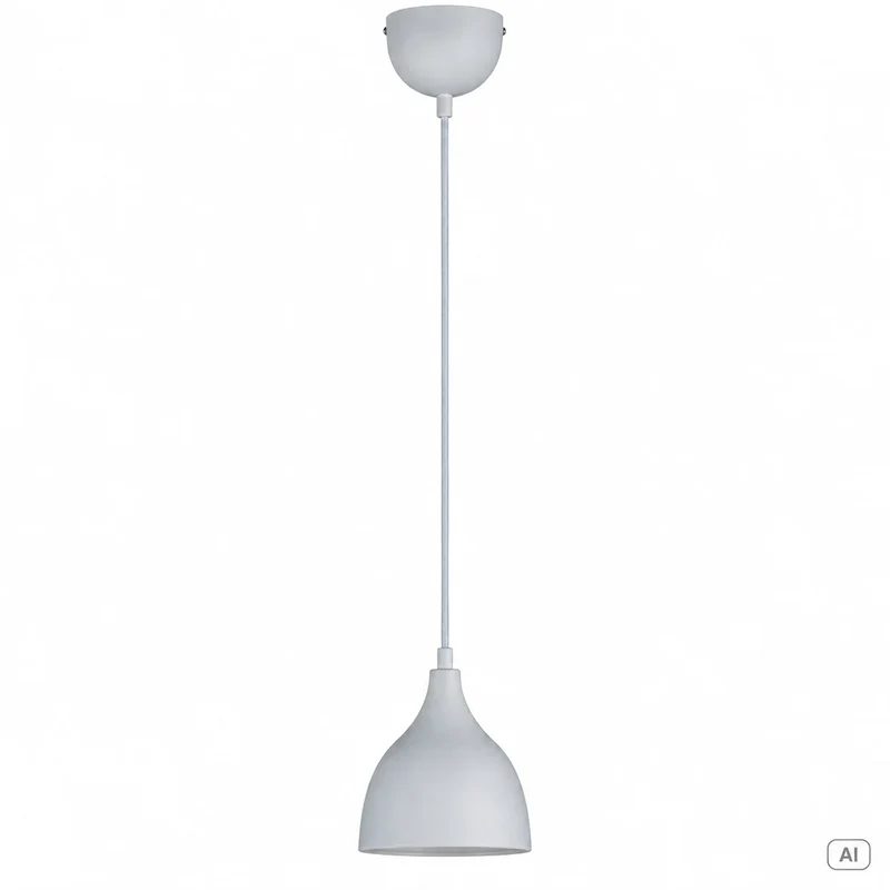 Kleine weiße LED Hängeleuchte Izmir Ø 15 cm – skandinavisch & modern
