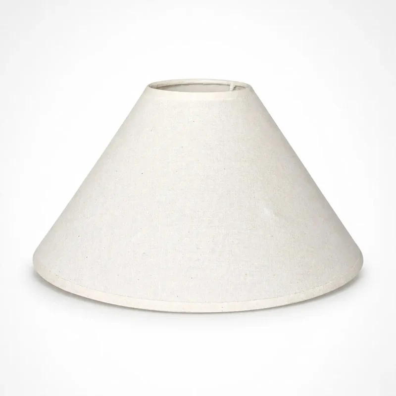 Lampenschirm Creme – E27 Baumwollstoff, konisch rund, 30 cm