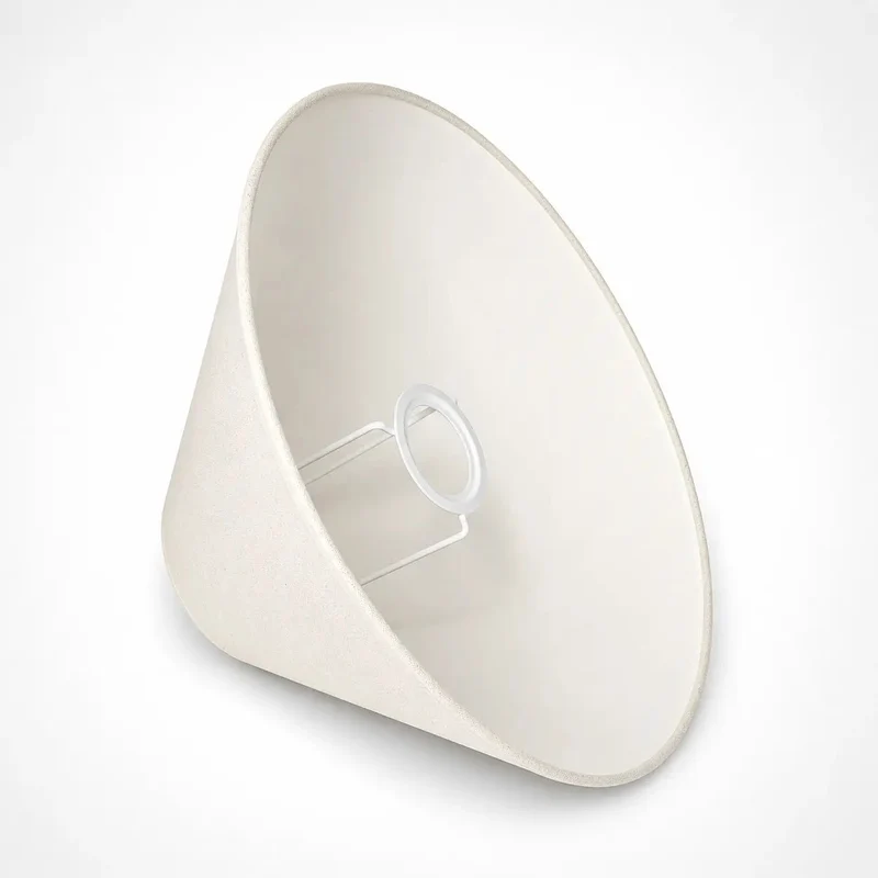 Lampenschirm Creme – E27 Baumwollstoff, konisch rund, 30 cm