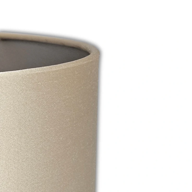 Light & Living Lampenschirm MONACO Gold, E27, – rund/zylinderförmig 20 cm
