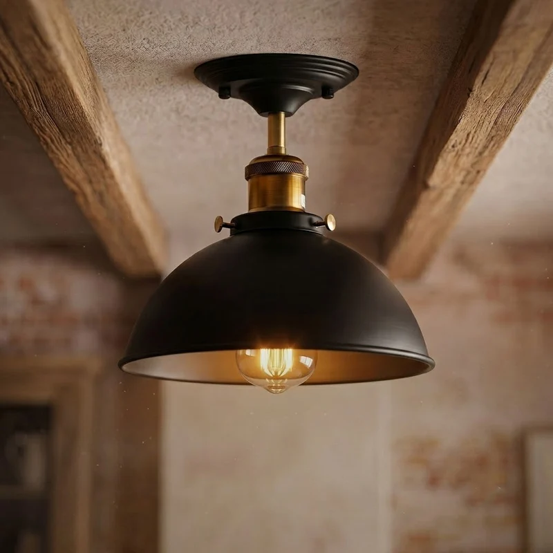 Industrial Contemporary Deckenleuchte E27 Vintage Deckenlampe ~3892