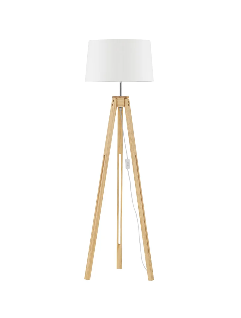 Le Roy Holz-Stehlampe mit Dreibein