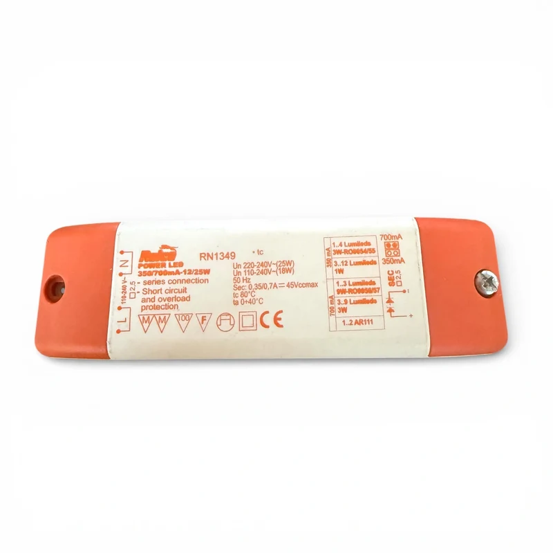 LED Treiber Relco RN1349 350mA / 500mA / 700mA 12–25W Konstantstrom Driver 220–240V