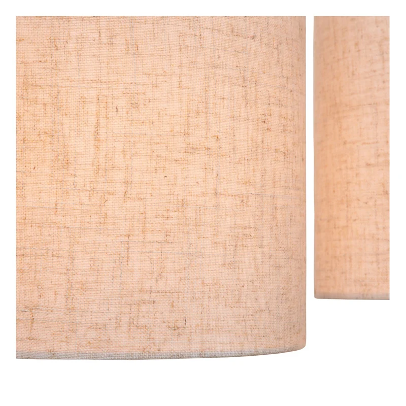 Pendelleuchte Maya 4-flammig mit Baumwollschirmen höhenverstellbar Beige 107cm