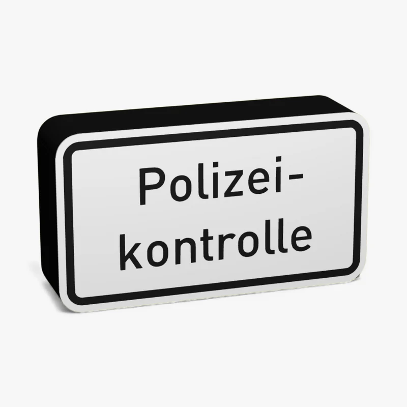 Polizeikontrolle Zeichen 1007-58 Lampe