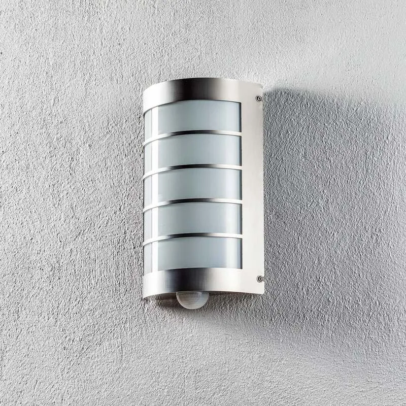 B-Ware CMD Außenwandleuchte Marco1 mit Bewegungsmelder Edelstahl Lampe IP44 18x28cm