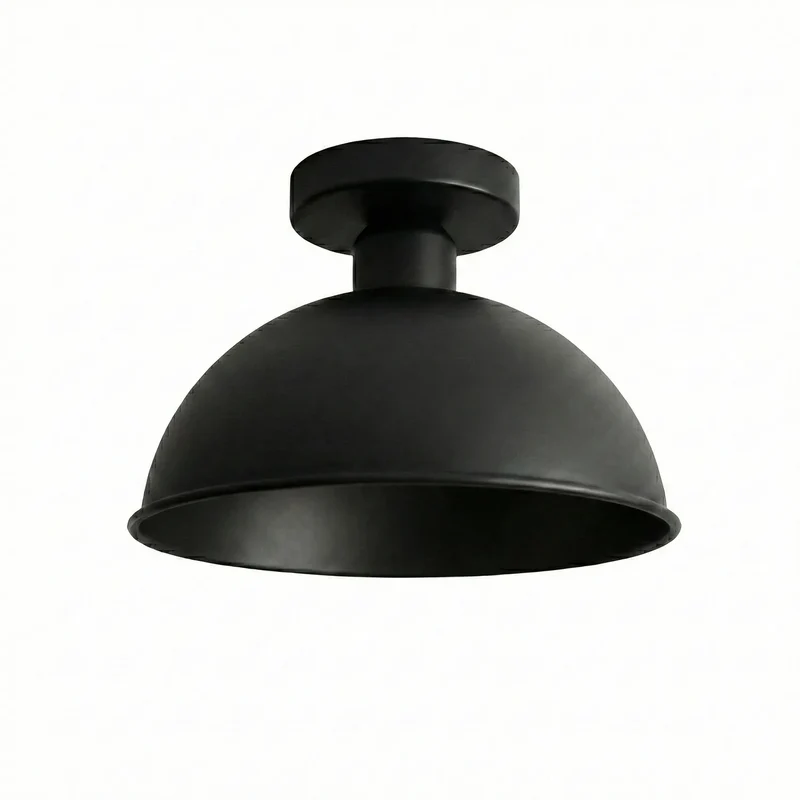 Retro Tresenleuchte Unterputz – Vintage Industrie Deckenlampe | Ø 21cm | E27 ~3573
