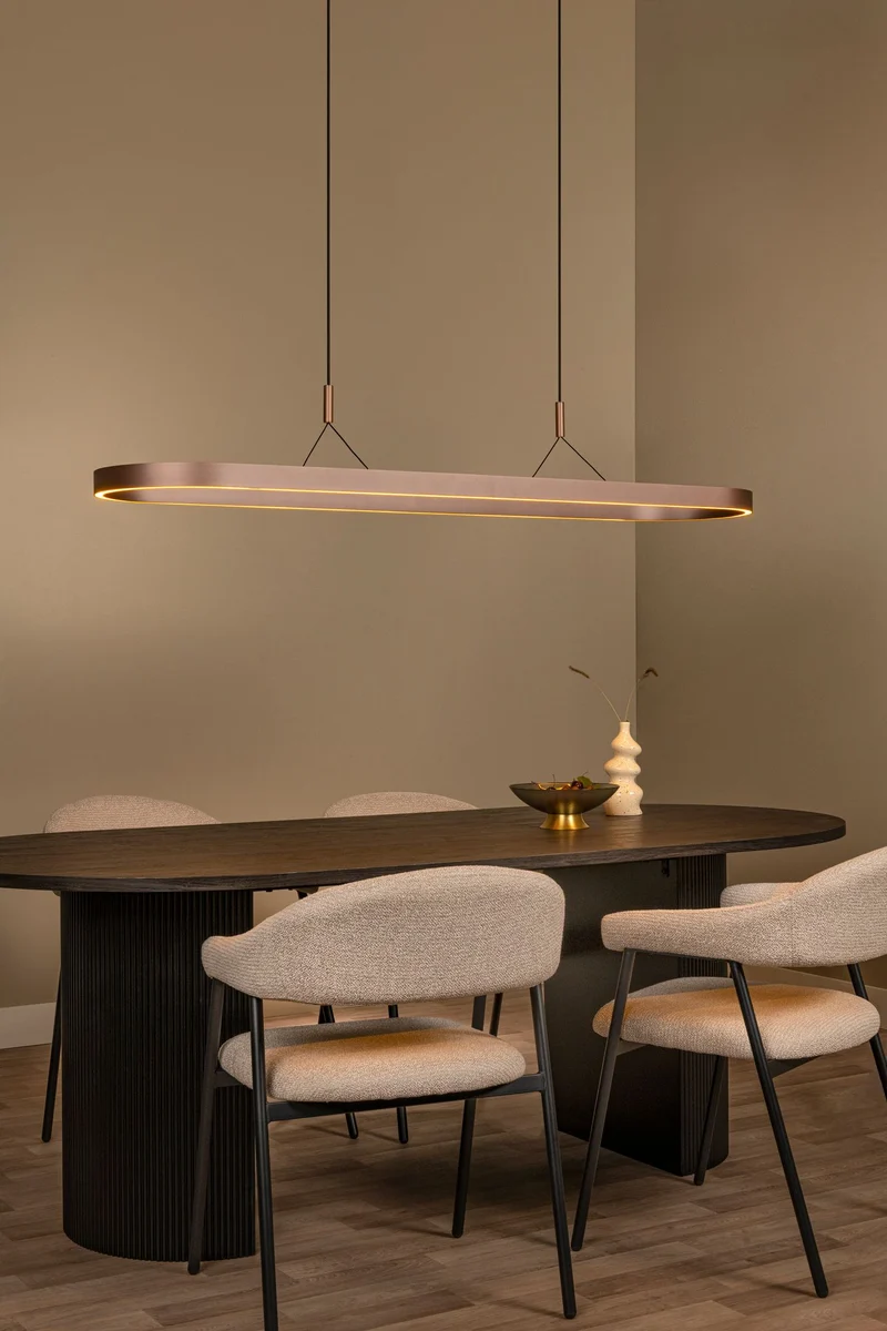 Pendelleuchte Liane 2-flammig CCT dimmbar 150cm Rostbraun