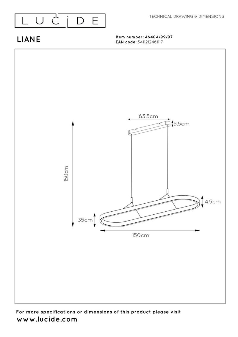 Pendelleuchte Liane 2-flammig CCT dimmbar 150cm Rostbraun