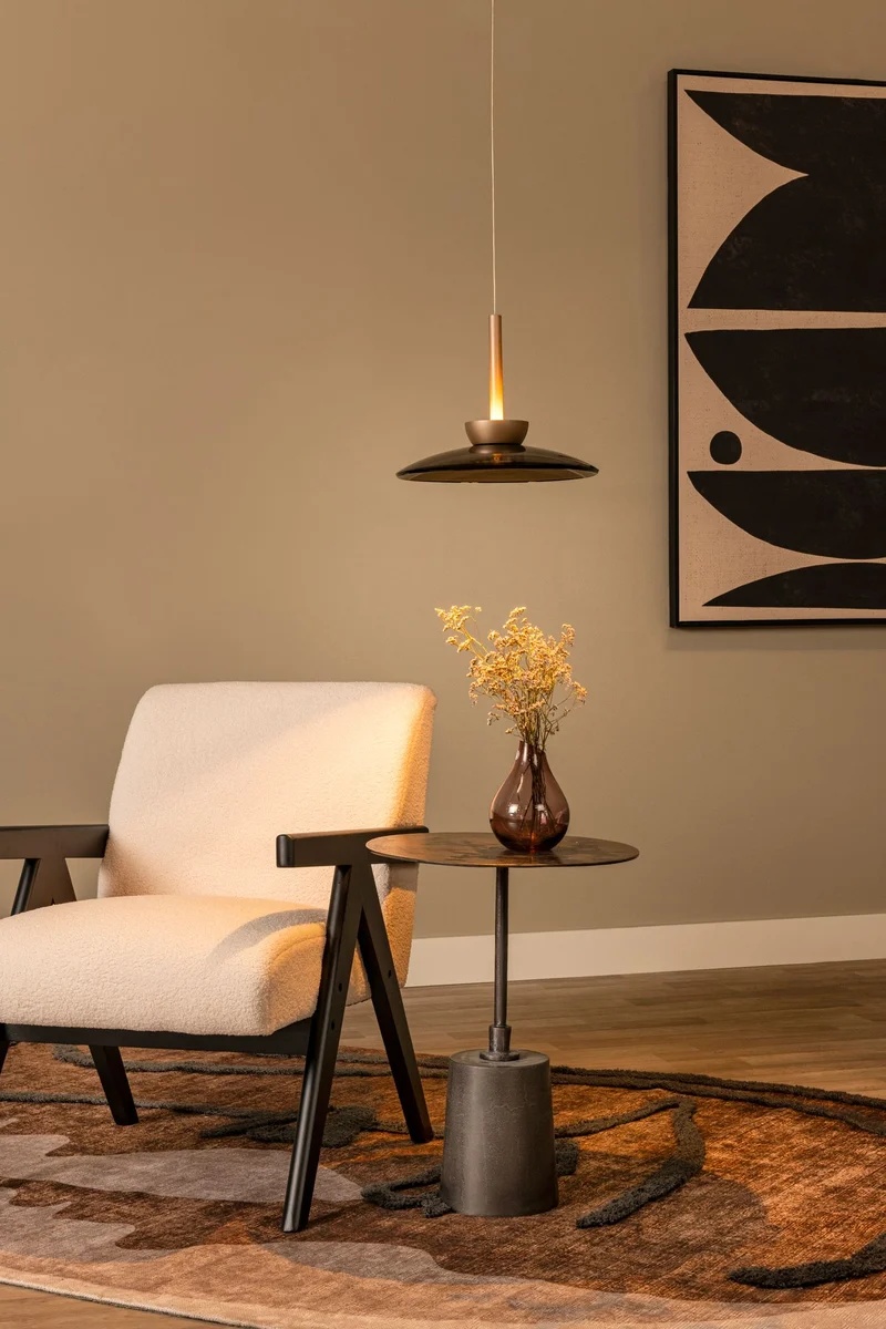 LED-Pendelleuchte Santiago dimmbar CCT Glas Amber