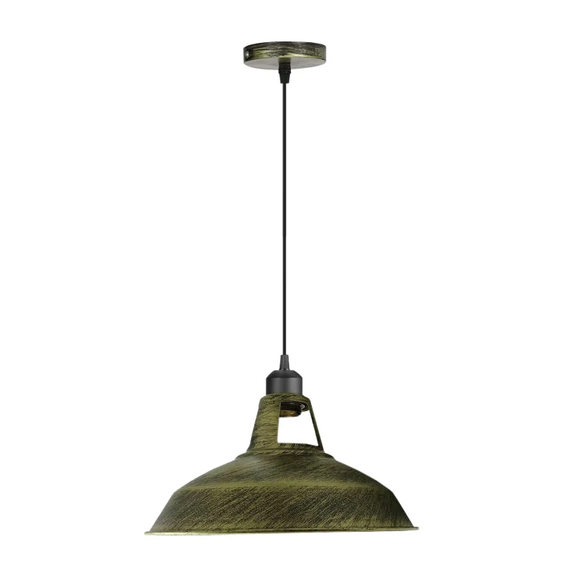 Retro Industrial Pendelleuchte mit 30cm Metall-Schirm ~3567