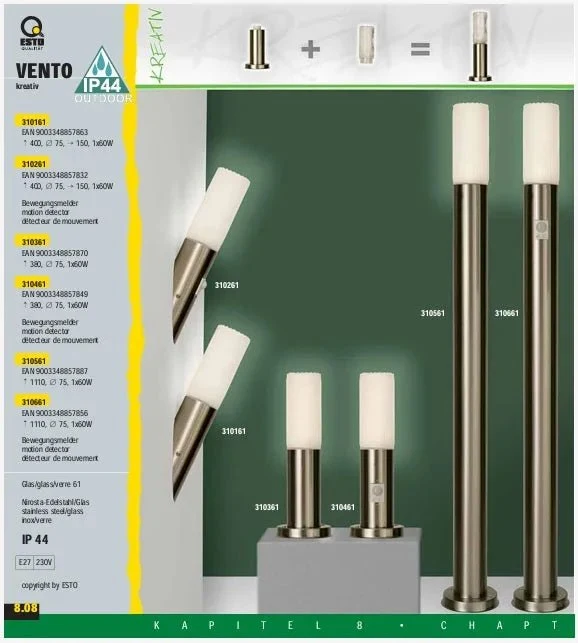 Ersatzlampenschirm E27 weiß – Acryl Zylinder mit Schraubgewinde für Außenleuchten