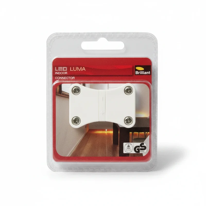 Verbinder Connector 2-polig für 230 V LED Streifen – weiß | Brilliant
