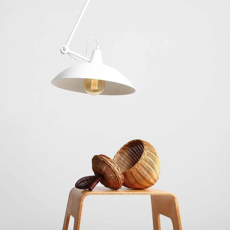 B-Ware Euluna Deckenlampe 808 LED Lampe dimmbar Höhenverstellbar weiß Ø37cm 1-flammig