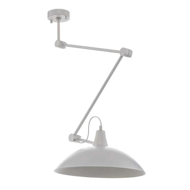 B-Ware Euluna Deckenlampe 808 LED Lampe dimmbar Höhenverstellbar weiß Ø37cm 1-flammig