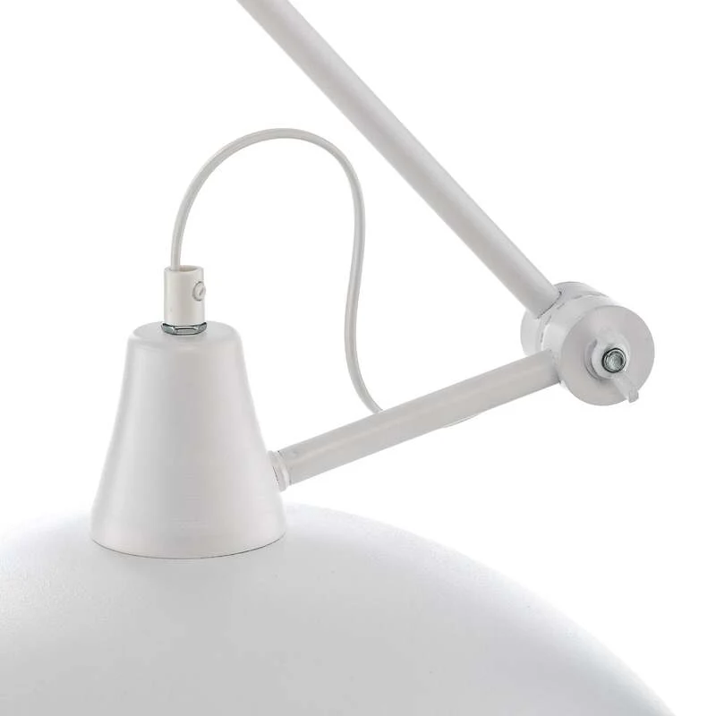 B-Ware Euluna Deckenlampe 808 LED Lampe dimmbar Höhenverstellbar weiß Ø37cm 1-flammig