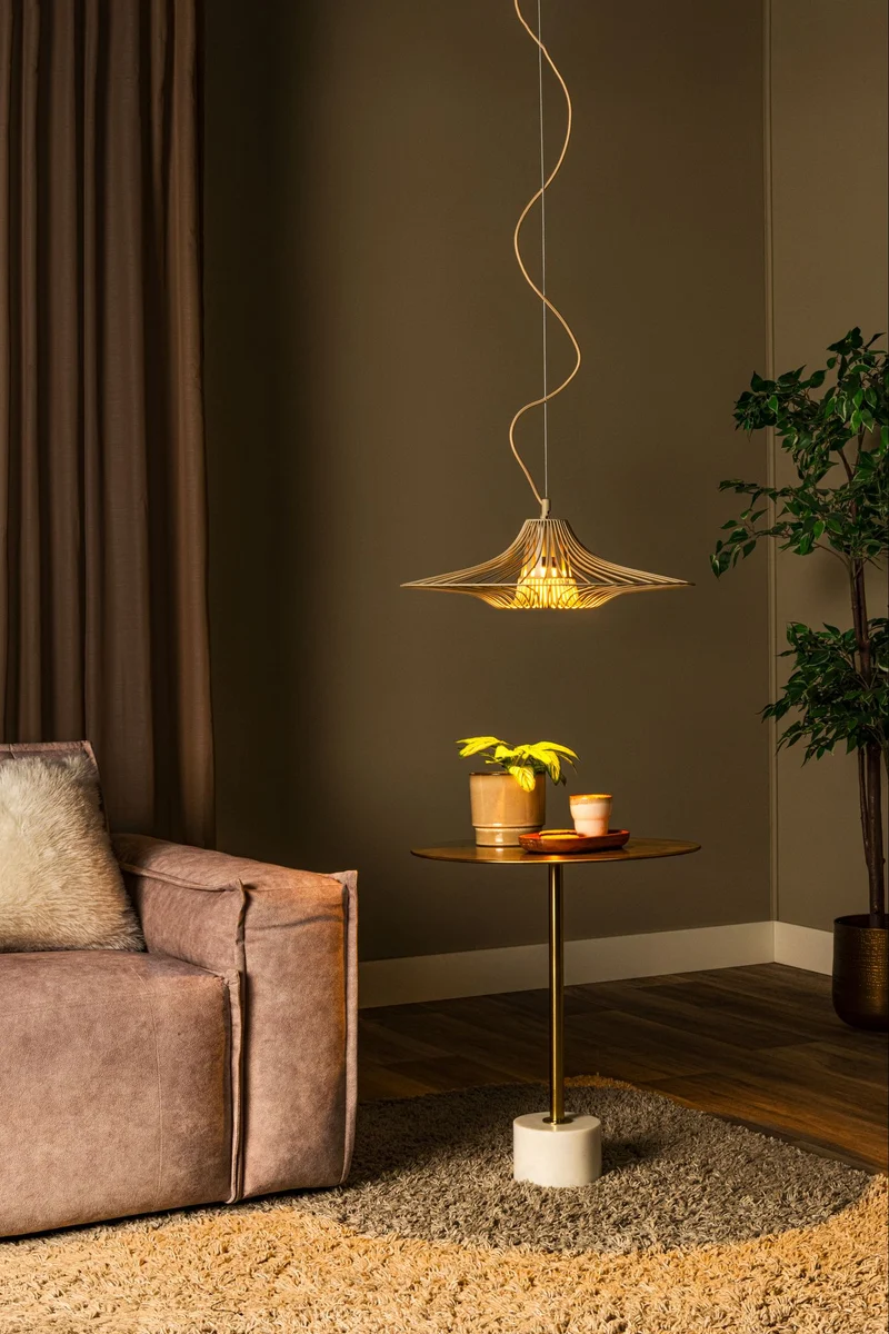 Pendelleuchte Ellis 1-flammig 50cm Taupe