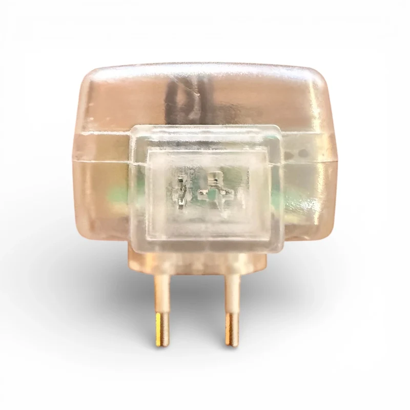 Kaoyi KPP-6F12V LED Steckertrafo 12V 6W – Strich Punkt Anschluss transparent