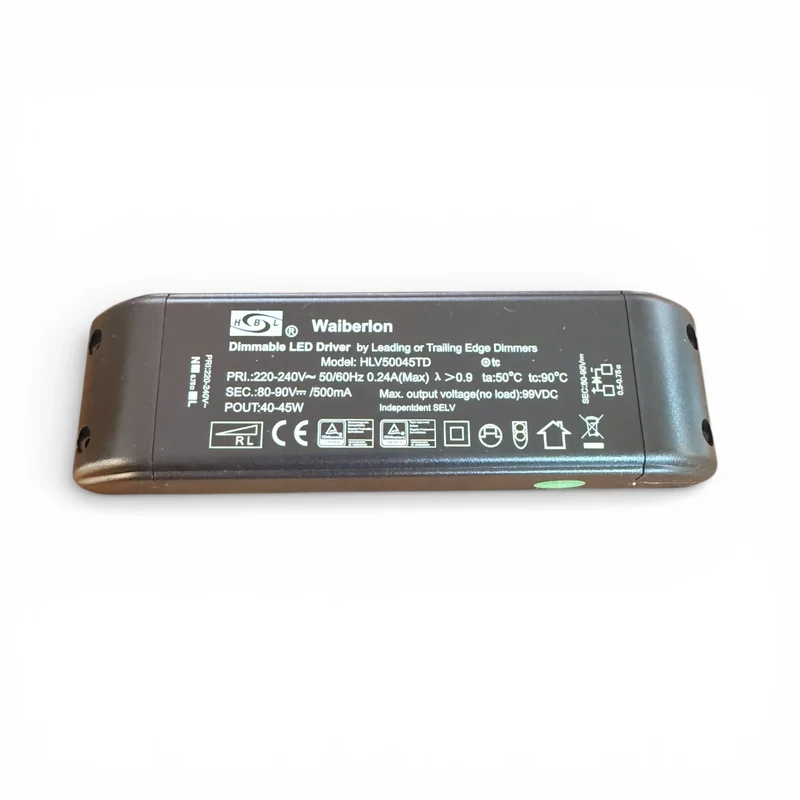 WAIBERLON HLV50045TD Dimmbarer LED Treiber 500mA 40-45W 80-90V – Konstantstrom Driver