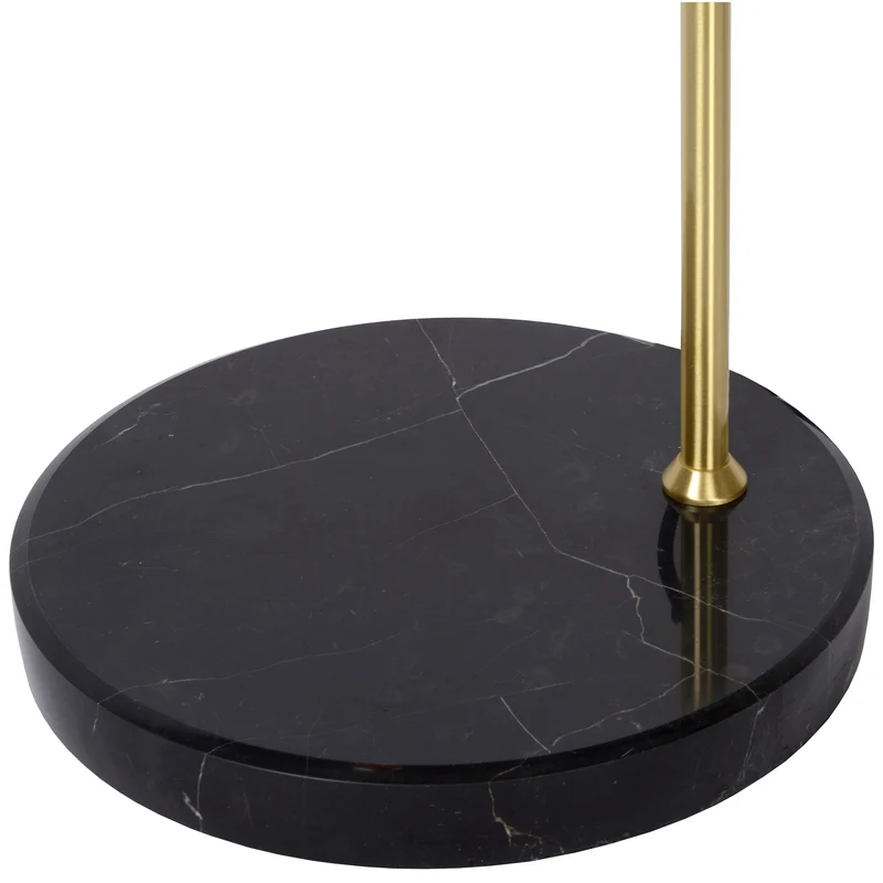 Stehleuchte Julius mit Glasschirm und Marmorsockel 158cm