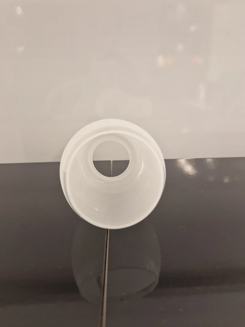 Lampenglas Ersatzglas weiß transparent milchig – Glas-Lampenschirm mit 32 mm Öffnung