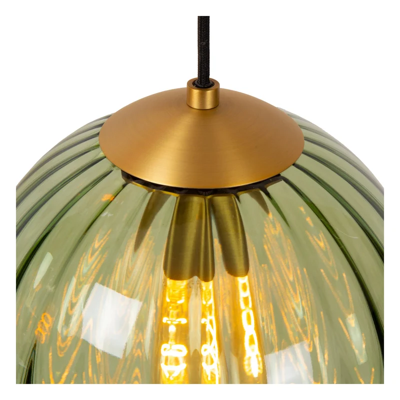 Pendelleuchte Monsaraz 4-flammig mit Schirm aus Glas