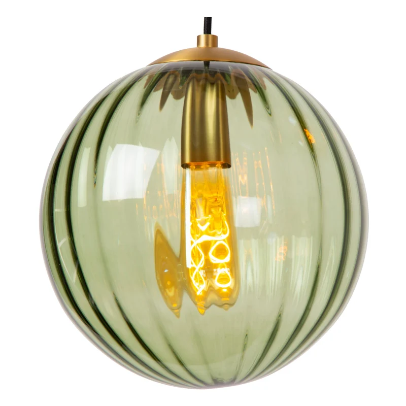 Pendelleuchte Monsaraz 4-flammig mit Schirm aus Glas