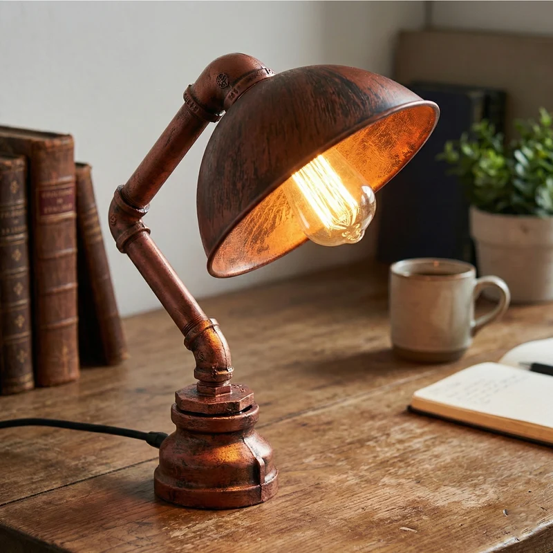 Retro Schreibtischlampe Industrial Steampunk Stil ~3503