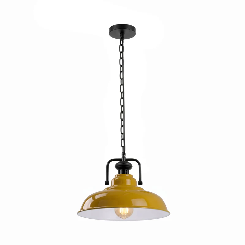 Gutsherrenleuchte mit Kette – Vintage Industrie Pendellampe | Ø32cm | E27 ~3495