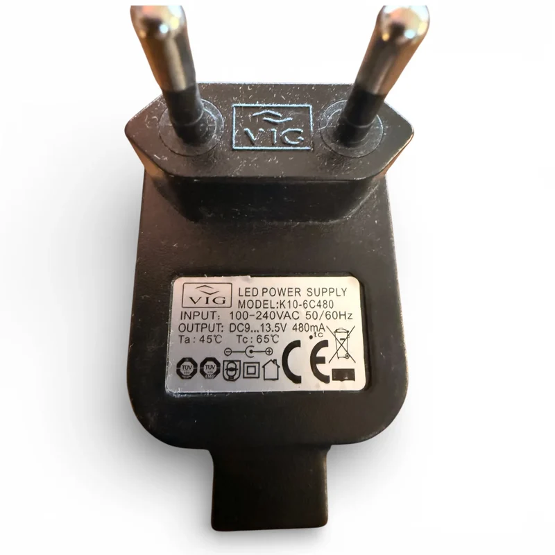 Original VIG LED Driver 6.5W 9–13V 480mA – K10-6C480 – Sompex Ersatz 88124 – DIN 41529