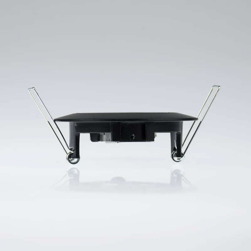 LED Einbaustrahler Rahmen schwarz matt – GU10 Einbaurahmen 70–75 mm, 230 V, Bajonettverschluss