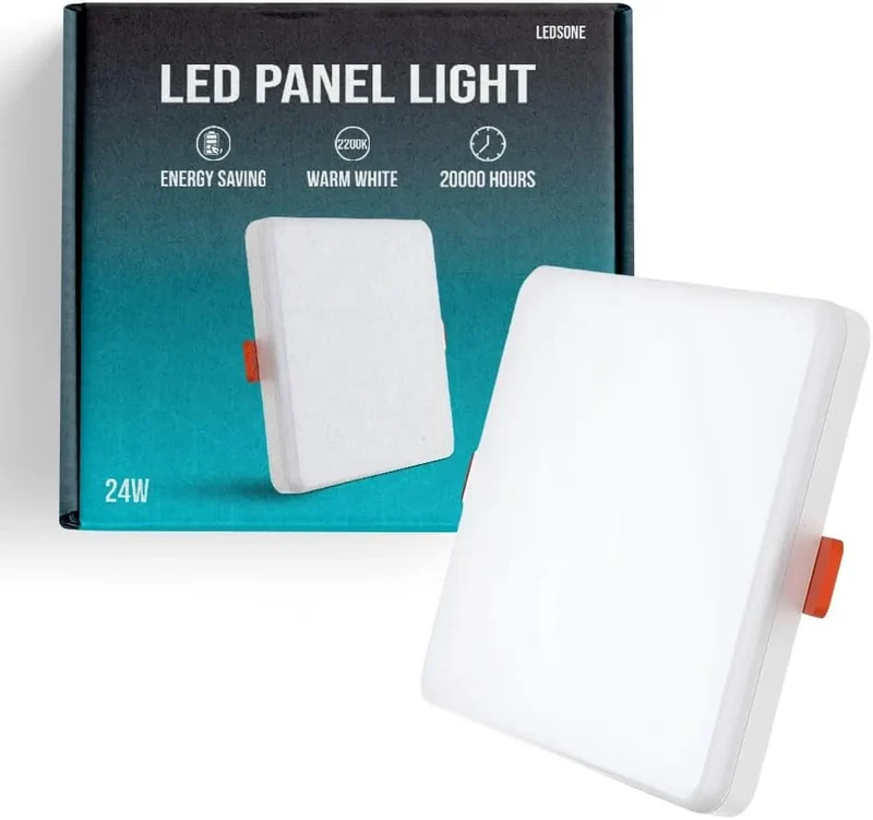 LED Ultraflaches Deckenpanel Einbau Rund & Quadratisch Kaltweiß ~3490