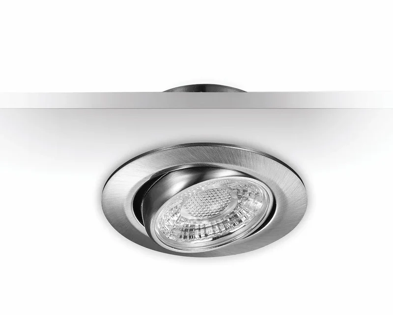 LED Einbaustrahler MD-13 Satin – 5 W, dimmbar, IP44, Ø 60 mm, ultra flach 42 mm, warmweiß 2700 K, inkl. Trafo | Malmbergs