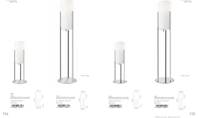 Glaszylinder Lampenglas weiß matt – mundgeblasenes Ersatzglas mit 3 Einkerbungen