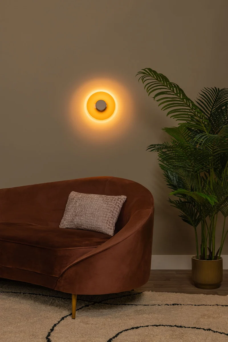 LED-Wandleuchte Santiago dimmbar mit CCT Amber Ø23cm