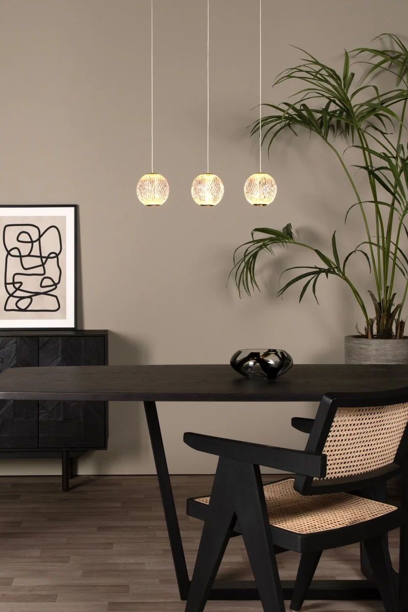 LED-Pendelleuchte Cintra 3-flammig dimmbar 48x11cm