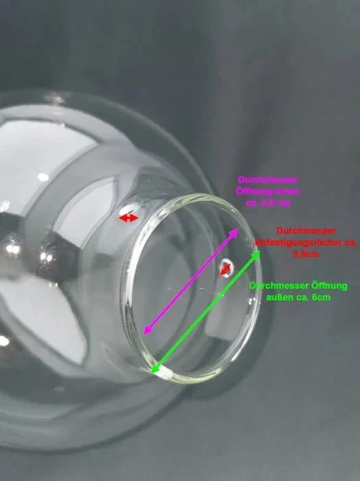 Lampenglas Tropfenform klar – Ersatzglas für Tear Pendelleuchte 78852