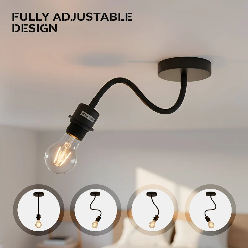 Moderne Flexible E27 Deckenleuchte – 360° verstellbar ~3472