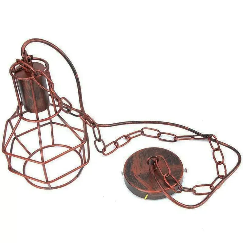 Industrial Deckenleuchte Vintage Hängelampe Metall Käfig Pendelleuchte~3467