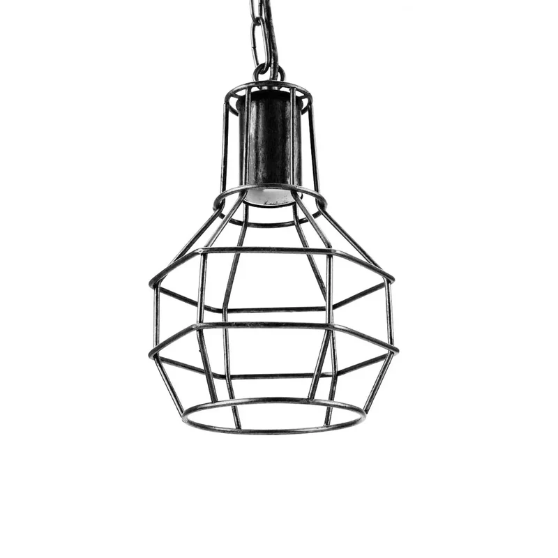 Industrial Deckenleuchte Vintage Hängelampe Metall Käfig Pendelleuchte~3467