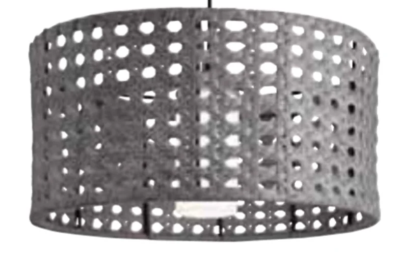 XXL Lampenschirm Outdoor Korb-Optik grau 60 cm E27 Kunststoff | Sompex