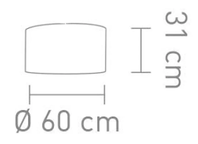 XXL Lampenschirm Outdoor Korb-Optik grau 60 cm E27 Kunststoff | Sompex