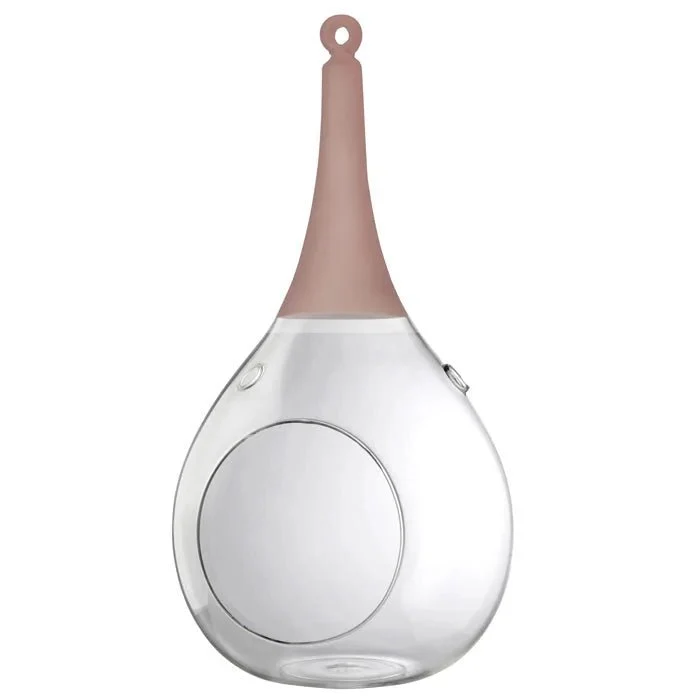 Sompex Taura Hängewindlicht Rosa 35 cm – mundgeblasen · handbemalt · Glas · Tropfenform