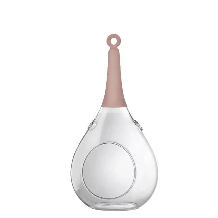 Sompex Taura Hängewindlicht Glas Rosa 23,5 cm – mundgeblasen · handbemalt · Tropfenform